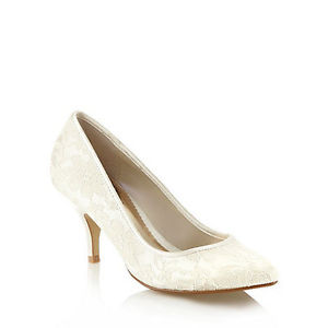 Debenhams Ivory Lace Shoe